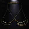 Women Chest Chain Body Chain Body Jewelry Breast Support Chain Club Party Solid Color