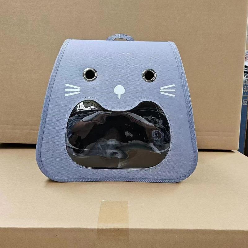 

Милый рюкзак для кошек, собак и кошек, сумка-переноска для мелких животных, переноска для кошек, воздухопроницаемая сумка для котят, рюкзак для собак синий