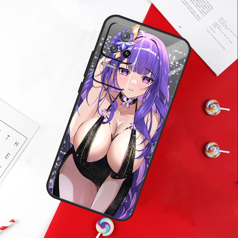 Genshin Raiden Shogun Sexy Cover For Xiaomi 13T 11T 12T 14T Pro 13 14 15 Ultra POCO X7 Pro X3 X5 X6 F5 F6 M6 Pro Case