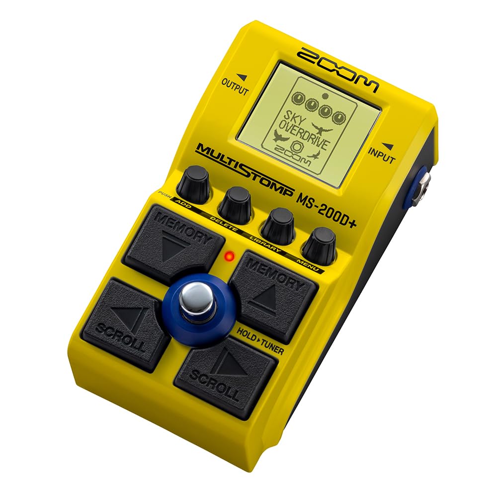 

ZOOM Plus Lightweight and Features 200 Distortion 23 60 51 and 44 MS Includes a Extended MS-200D Multi-Stomp Pedal, Yellow, Compact, Effects Boost,