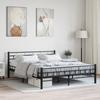 Bed Frame Without Mattress and Headboard 160x200 Cm Steel