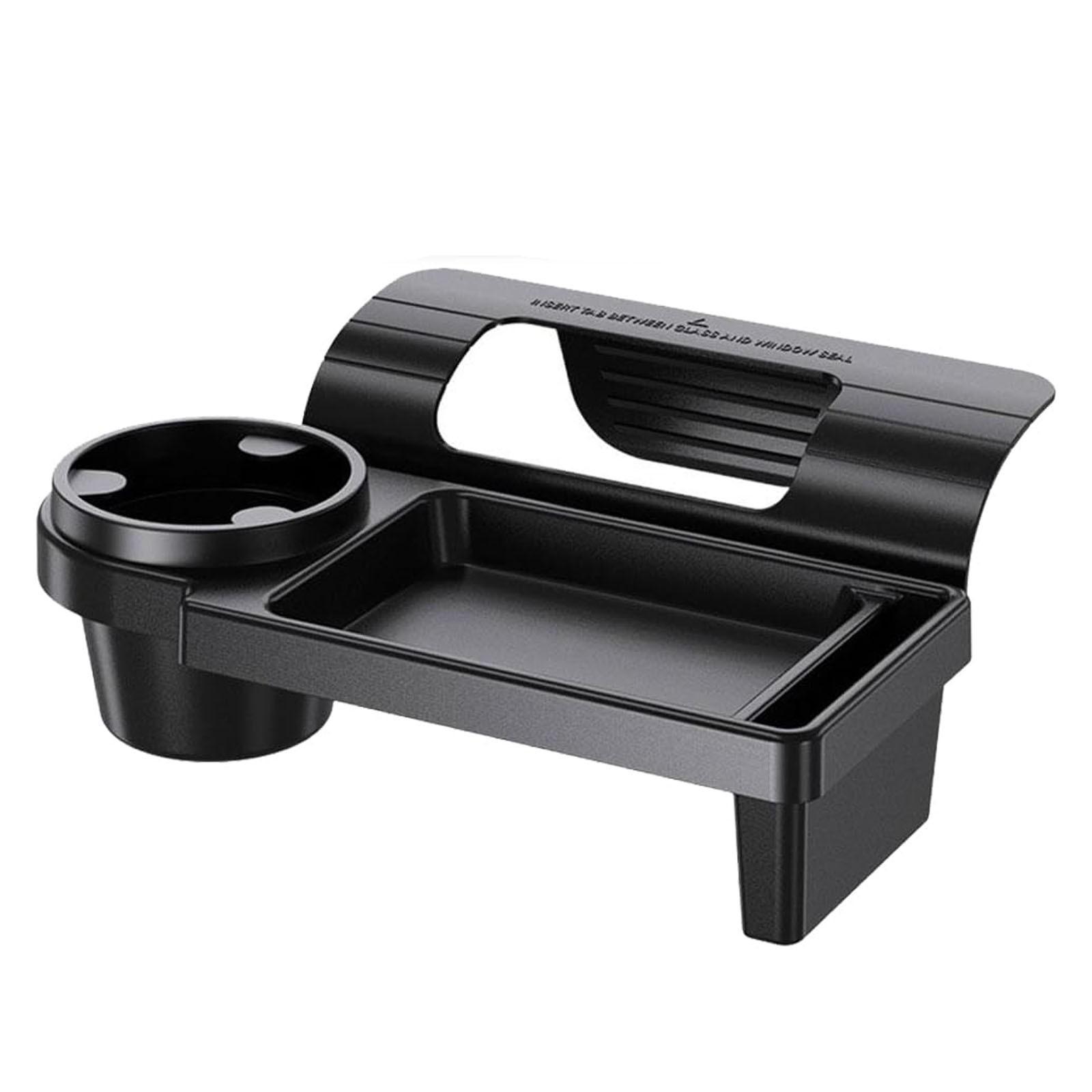 

Многофункциональный органайзер-подставка для хранения в автомобиле, подстаканник для двери и боковая подвесная полка для хранения One Size чёрный