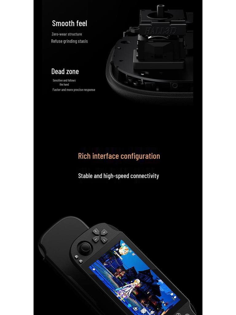 5-Inch FHD Android Handheld Retro Gaming Console with PSP Joystick & WiFi