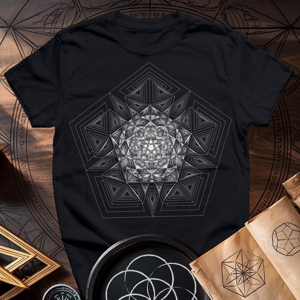 Pentagon Mosaic T-Shirt | Sacred Geometry Tee