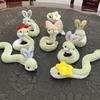 37cmNew Year's Little Snake Plush Toy Doll Doll Playful Children's Girl Cute Ornament Doll Mascot Cute Snake Plush Toy