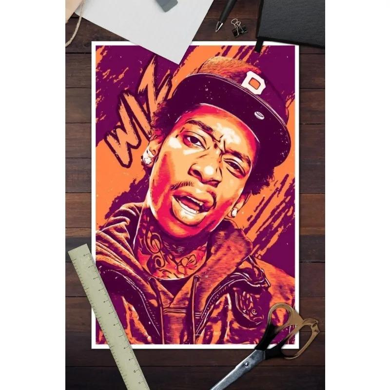 Wiz Khalifa Dekoration Kunstposter Wandkunst Personalisierbares Geschenk Modernes Familien Schlafzimmer Dekor Leinwandgemälde