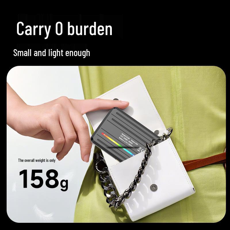 Portable RGB Fill Light for Mobile and Vlog Photography