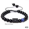 12 Constellations Woven Bracelet Creative Fashion Bracelet Adjustable Beaded Bracelet Jewelry Gift for Men Women