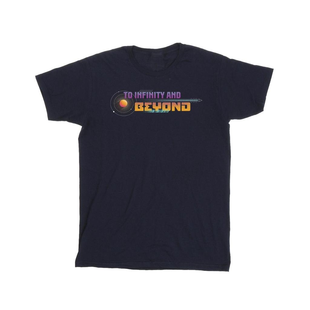Disney Mens Lightyear Infinity And Beyond Text T-Shirt