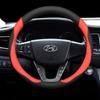 Leder-Autolenkradabdeckung für Hyundai Tucson Nx4 Santa Fe Mx5 Elantra N Palisade Creta Grand Kona 2024 2025 Zubehör