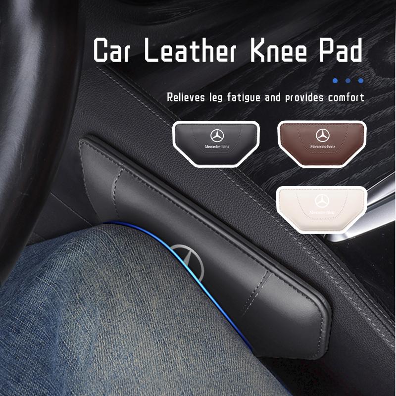 FFYE5 Car Armrest Elbow Pad Leather Leg Knee Cushions Accessories For Mercedes Benz AMG A C E S G Class W201 W210 W108 W204 W205 W203