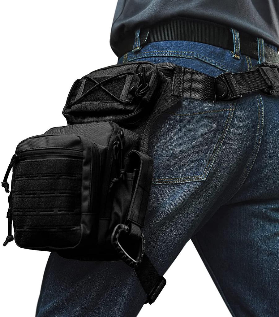Cross-border Multifunction Tactical Leg Bag - Nylon Laser Cut - For Outdoor Cycling & Motorcycle