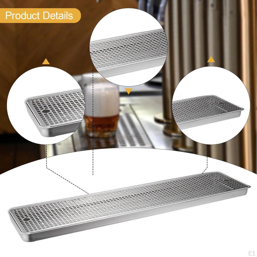 Beer Drip Tray Detachable Easy Clean Practical Beverage Dispenser Pan Keg for Club