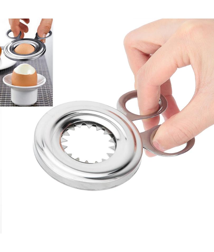 Eierkocher Eierschere Küchenwerkzeug Edelstahl Eierschneider Eierschalen-Schere Schäler Küchenzubehör