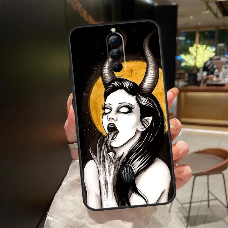 Devil Woman Case For ZTE Nubia Red Magic 11 10 9 8 8S 9S 10S Pro Plus 6 7 6S 7S For RedMagic 10 Air Cover