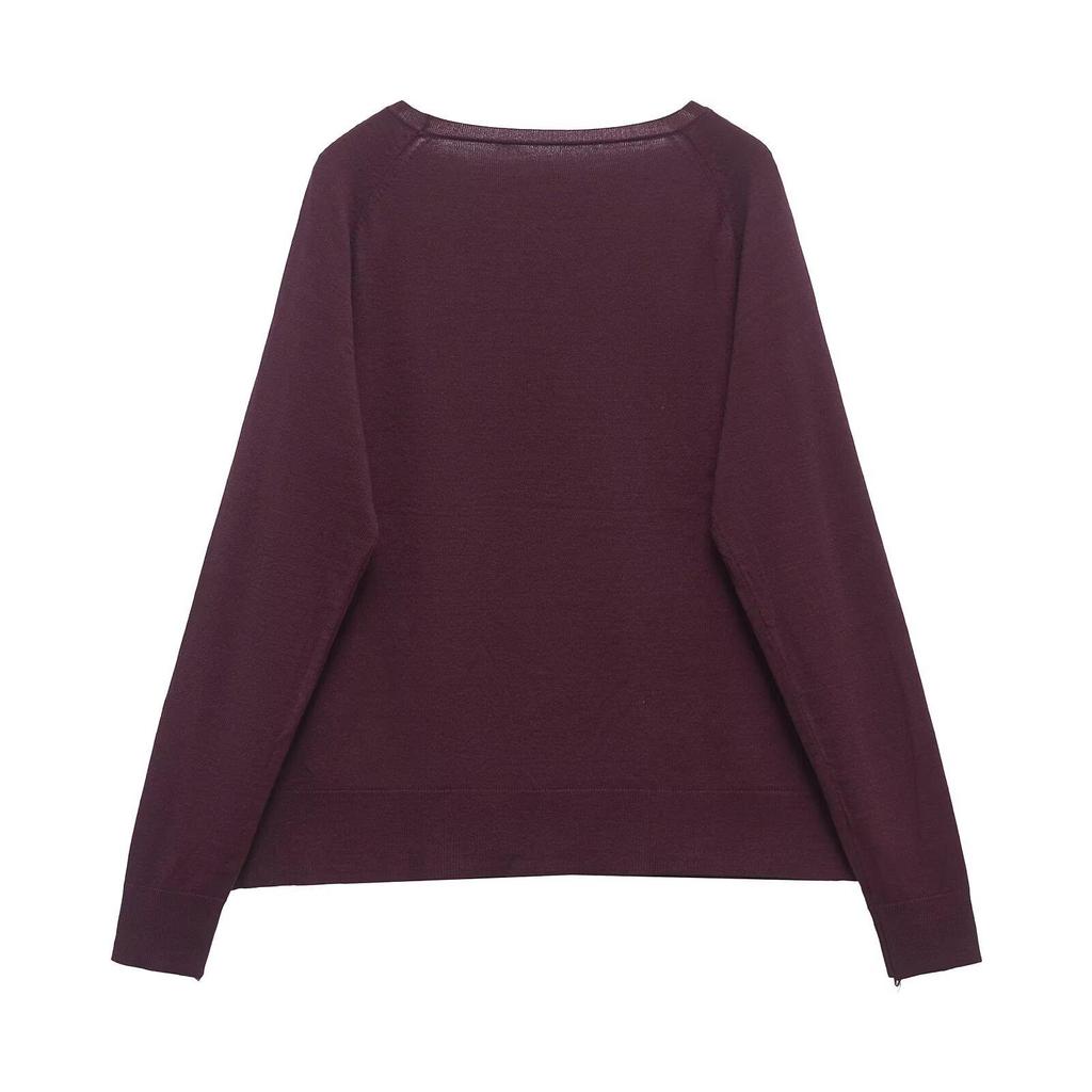 Spring 2025 Women's Fine-Knit Basic Sweater