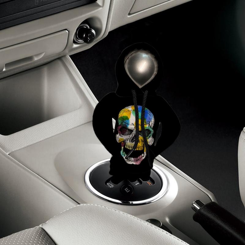 Schaltknauf-Abdeckung, Halloween-Totenkopf, Auto-Schaltknauf-Abdeckung, automatischer Auto-Schaltschutz, modisches Kapuzenhemd, Automobil