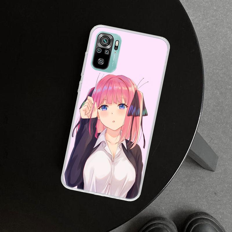 Nino Nakano Anime Phone Case Cover for Xiaomi Redmi Note 15 14 13 12 11 Pro Plus 14S 12S 11S 11T 11E 10S 10 Customized Fundas Re