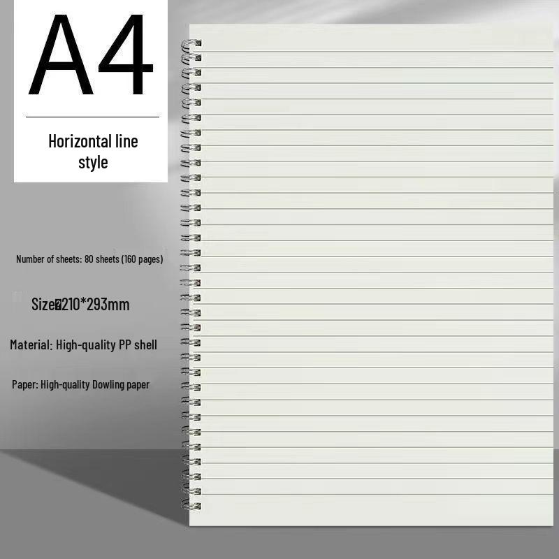 Thick A5/B5 Grid Notebook for Junior & Senior High: Large, Durable, Simple Design