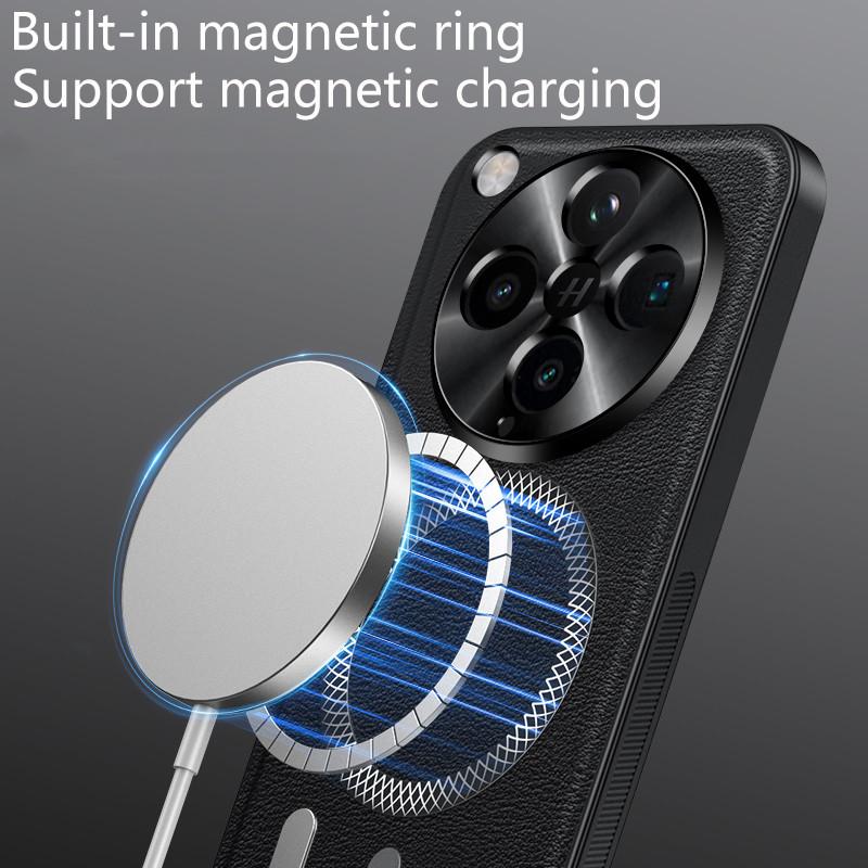 Capa Magnética de Couro Retro para OPPO Find X8 Pro X8S Plus X7 Ultra X6 Pro Business Proteção da Câmera À Prova de Choque Capa Fina