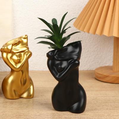 Vase Corporel Forme Féminine Forme du Corps Vase Statue Corporelle Décorative Vase Unique de Corps Féminin Vase de Corps pour Femmes