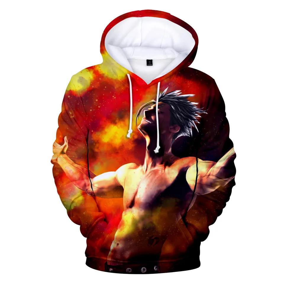Men's Plus Size 3D Print Hoodie - Casual & Sporty, Red with Black & White Accents, Stretch Polyester Blend, Machine Washable, PLUS SIZE