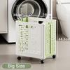 Foldable Laundry Organizer Basket hamper with casters for Washing Clothes Organizer Toy Organizer Drawers