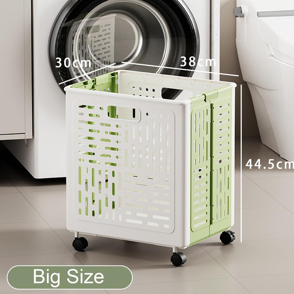 Foldable Laundry Organizer Basket hamper with casters for Washing Clothes Organizer Toy Organizer Drawers
