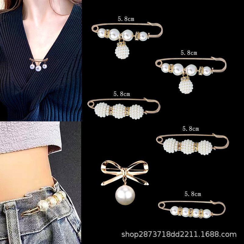 Adjustable Waistband Pins Set for Fixing Clothe and Skirts Preventing Slipping and Sagging for Clothing Decoration and Accessory