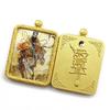 Taoist Single-Sided Thangka Amulet Pendant Box with Replaceable Bagua Diagram Picture