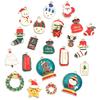 10-20pcs/lot Christmas Series Alloy Enamel Cute Pendant Santa Claus Elk Snowman Shape Charms For DIY Bracelet Necklace Accessory