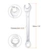 1pc 15-32mm Llave Combinada de Boca Abierta Acero al Carbono Anillo Abierto Llave Combinada Herramientas Manuales para el Hogar y Reparación de Coches Métricas