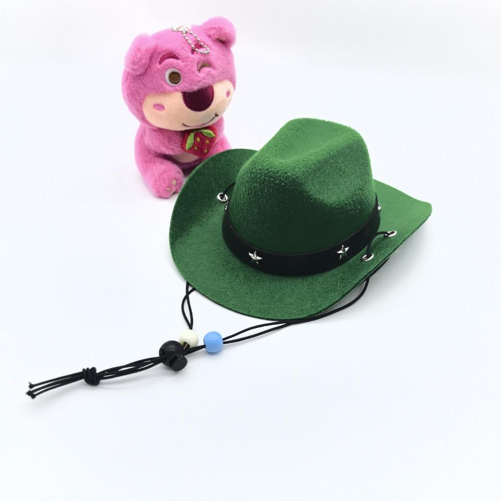 Denim Cowboy Hat with Star for Cats & Small Dogs