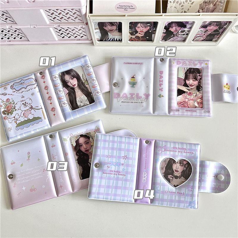 Photo Album For Photograph Gift Ins Cute Graffiti Photocard Holder Idol Collect Book 3 Inch Envelope Package