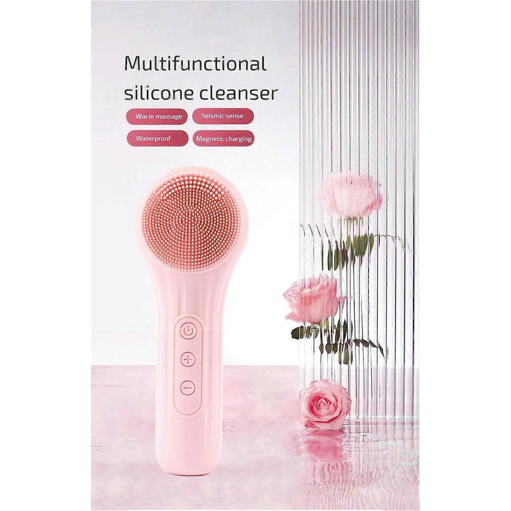 Facial Cleansing Brush - for Deep Cleansing, Gentle Exfoliating and Massaging - Waterproof and Rechargeable Face Cleanser Brush - Silicone Sonic Vibra