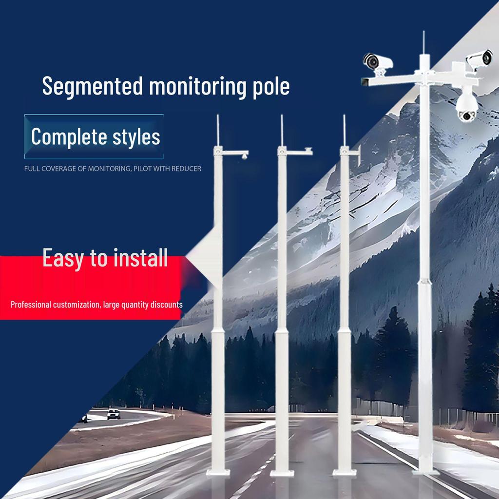 Octagonal Monitoring Pole - 3m, 3.5m, 4m, 5m, 6m | Suitable for Snapshot Monitoring, Traffic Signals, and Signs