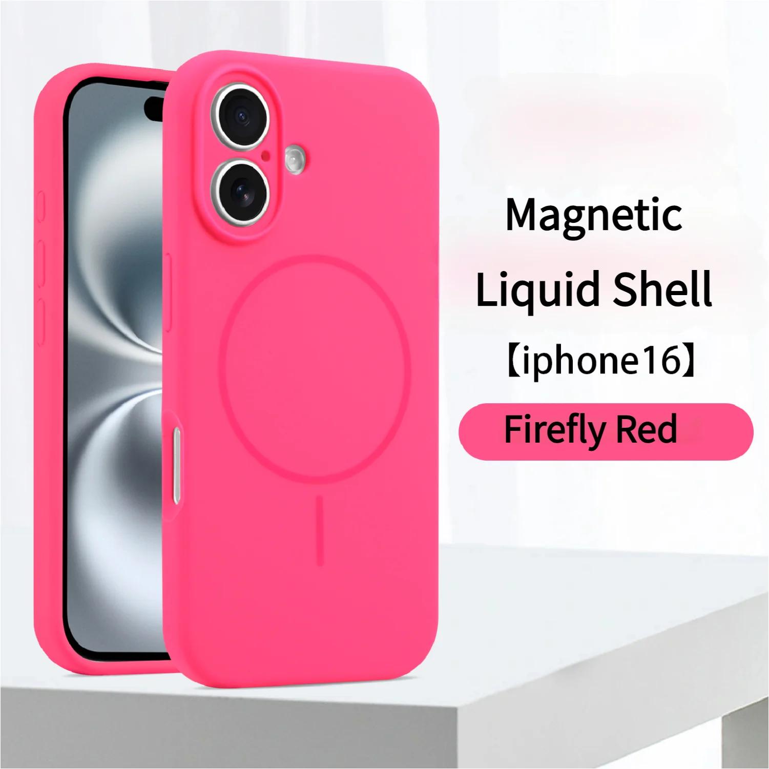 

Official Liquid Silicone For Magsafe Case For iPhone 17 Pro 16 13 11 14 15 12 Pro Max Magnetic Wireless Charger Protector Cover For iphone 12Promax
