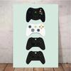 Retro Video Game Controllers Poster Handheld Game Console Gamepad Canvas Painting Wall Print Picture for Living Room Home Decor