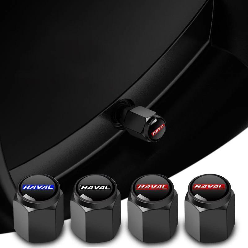 4 Stück für Haval Serie H6 M6 DARGO JOLION F7 H9 H5 H2 XY Metall Auto Rad Reifen Luftventilkappen Ventilschaftabdeckung mit Logo Autodekoration