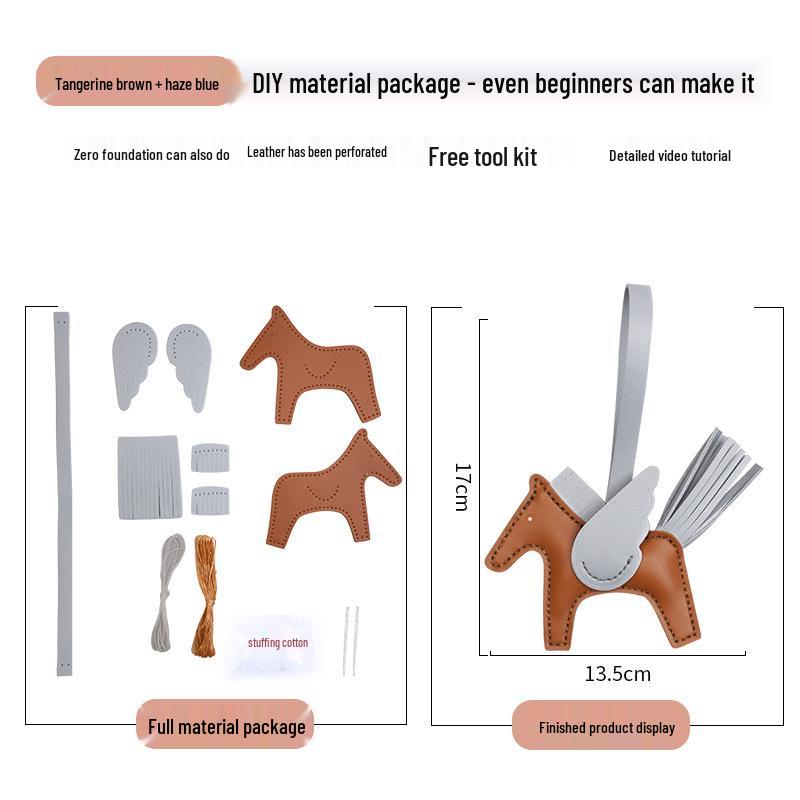 2025 Pegasus Femei Breloc Mini DIY Handmade & Pandantiv Cheie Auto