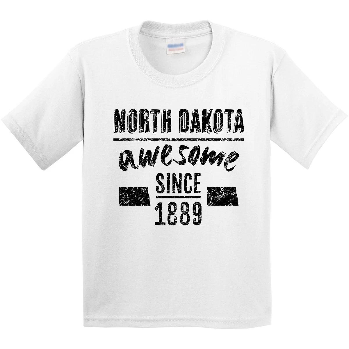 Inktastic North Dakota Awesome Since 1889 Youth T-Shirt State Bismarck City Year 110