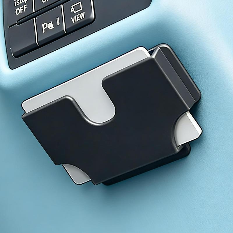 Car Mounted Card Holder Voucher Storage Box Car Refueling High-Speed Card Slot Card Stand Auto Sunshade Storage Cardholder