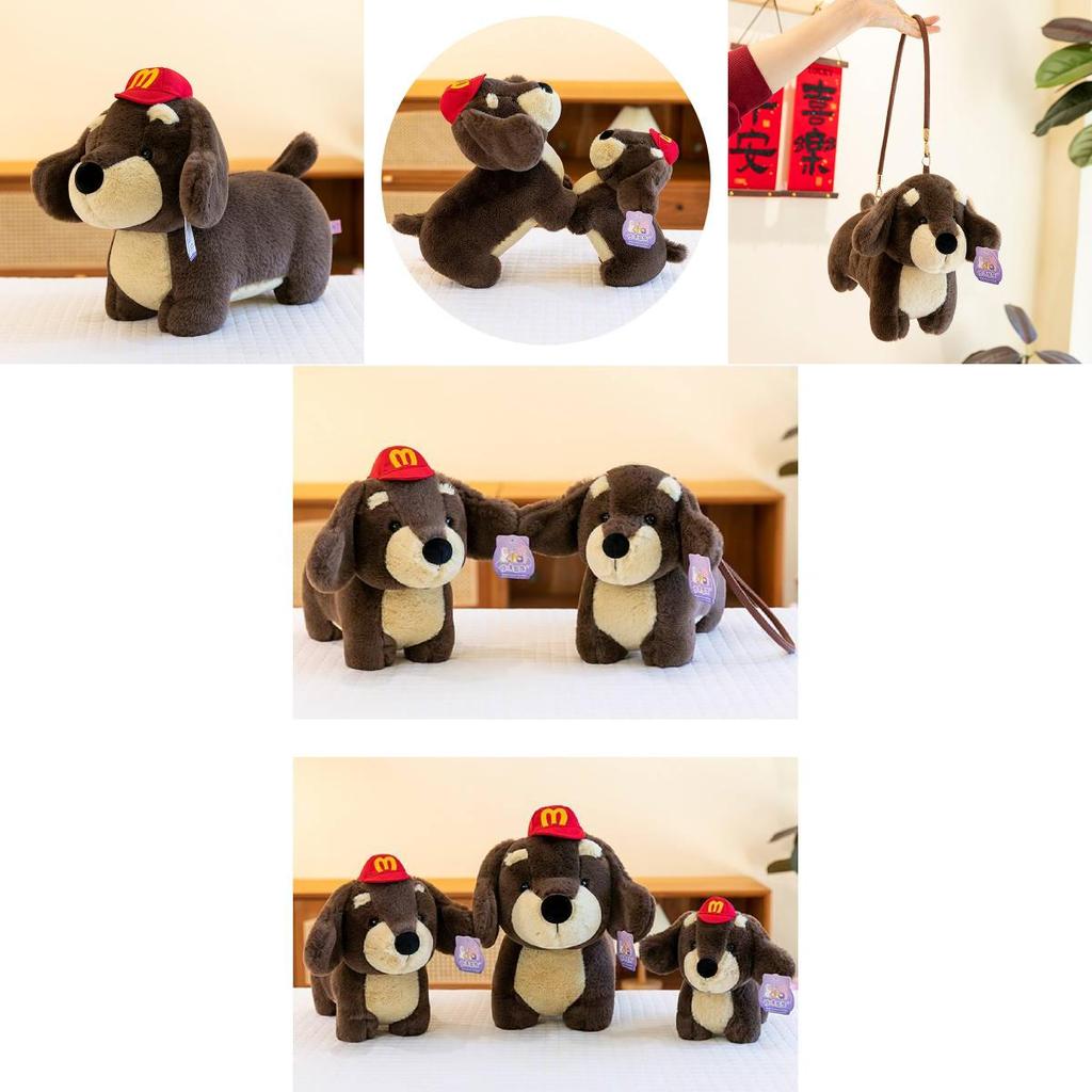 Adorable Dachshund Dog Plush Backpack Toy Perfect For Girls Sleeping Pillow And Comfort Doll