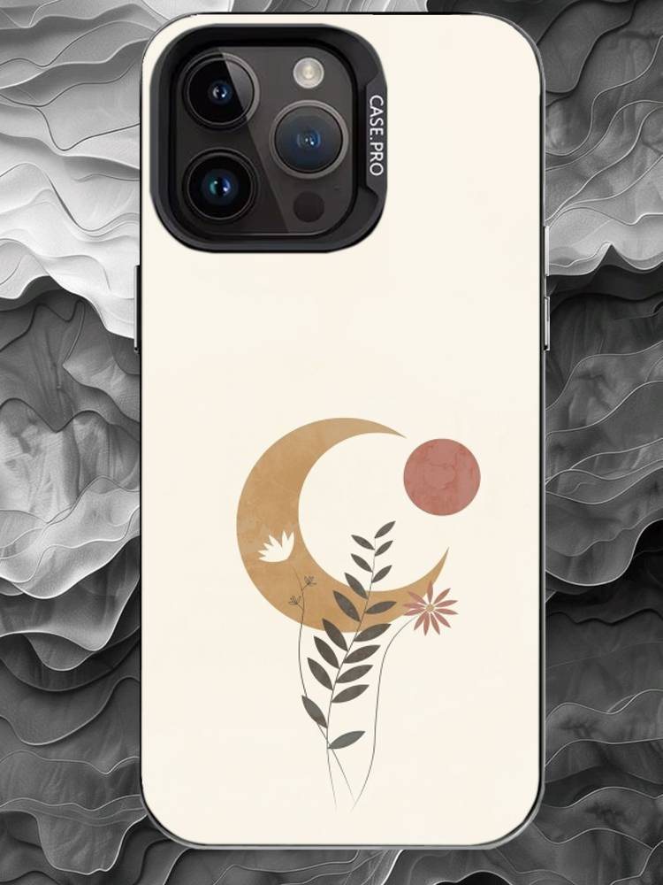 

M-Минималистичная живописьтелефон Чехол для телефона Для iPhone 17 16 15 14 13 12 11 Pro Max Plus Серебристый Матовый Черный Чехол iPhone12PRO