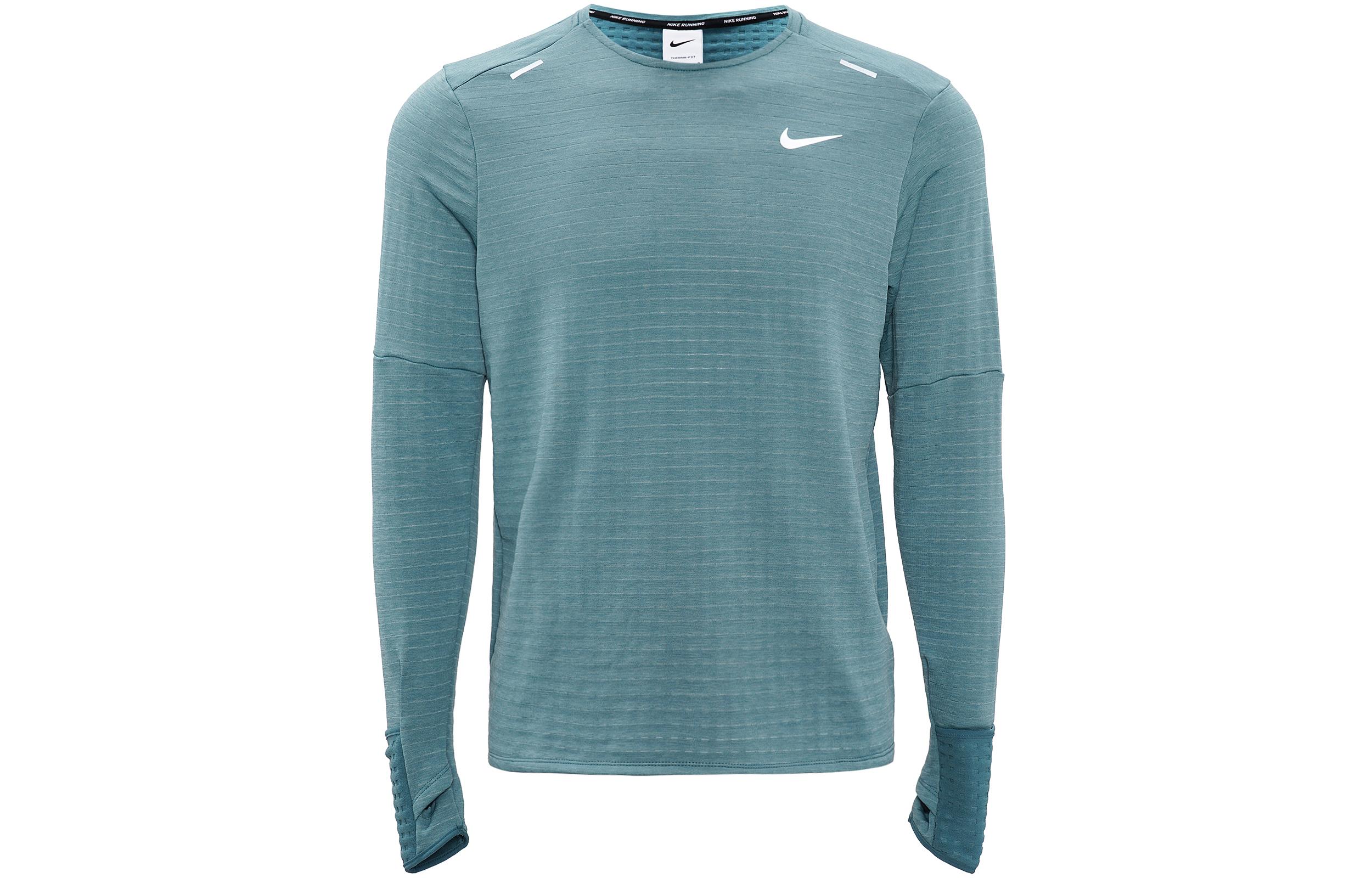 Nike T Shirts Men s Blue Gray Crew Neck Moderate Straight Fit DD5650-058 XXXL