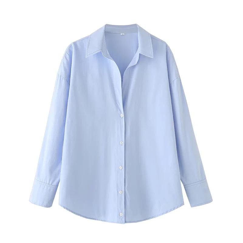 MUJER Striped Casual Shirts for Women Summer Button up Shirts and Blouses for Woman Blouse Women Long Sleeve Tops Woman