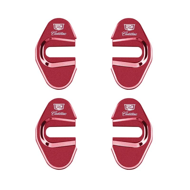 4 Stück/Set Legierung Auto Türschloss Gehäuse Abdeckung Rostschutz Aufkleber Emblem Für Cadillac CTS CT4 CT5 CT6 XT4 XT5 XT6