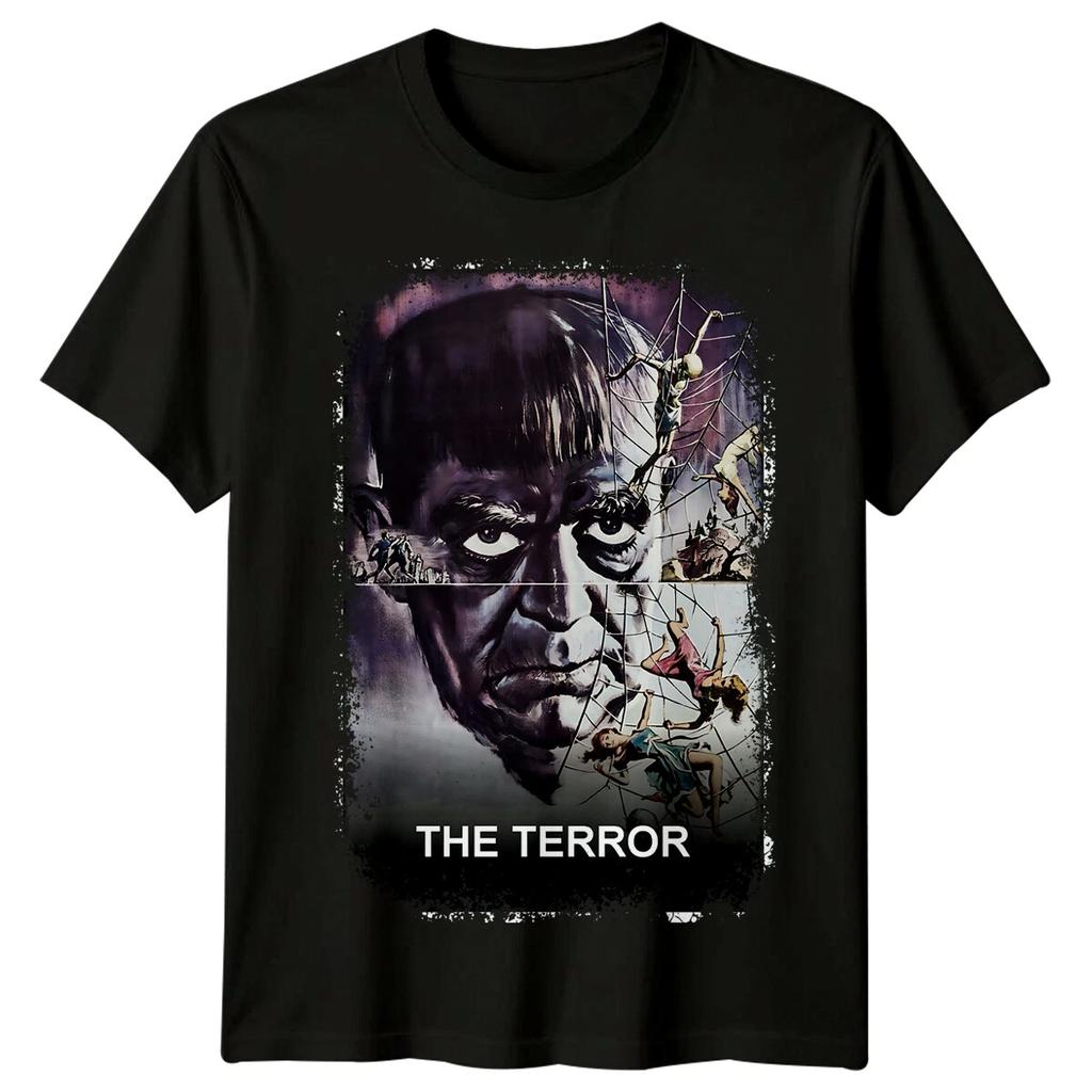Terror (1963) T-shirt inspirowany plakatem filmowym Retro lata 80.