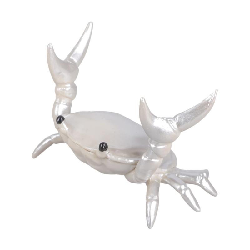 

Playfulness Crabs Holding Barbell Bookend Lovely Desk Accessory For Students And Professional срібний