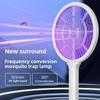 USB Rechargeable Dual-Purpose Electric Mosquito Swatter for Indoor Use